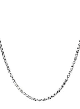 925银时尚百搭圆盒子链