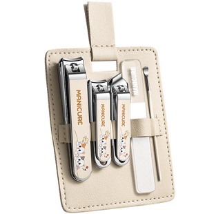 德国指甲剪指甲刀套装防飞溅指甲钳挖耳勺女生可爱风家用修脚剪刀