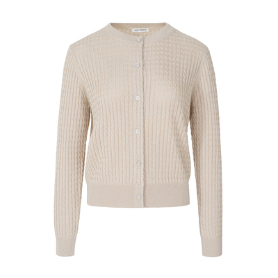 羊绒桑蚕丝麻花针织外穿睡衣裤女