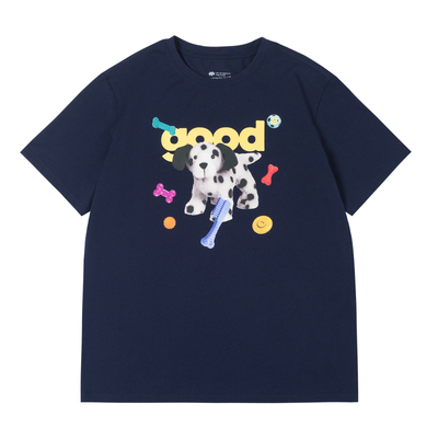 美好商店短袖斑点狗印花T恤