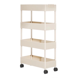 门后超薄置物架卫生间多层落地可移动小推车浴室夹缝极窄储物架子