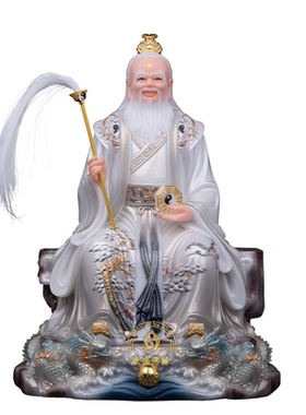 汉白玉太白金星神像客厅摆件