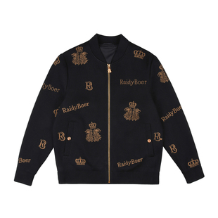 【针织弹力】Raidy Boer/雷迪波尔男金属丝线刺绣夹克外套3061-79