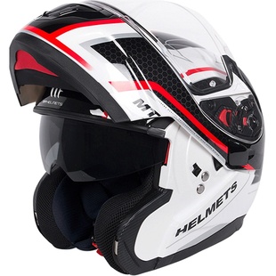 西班牙MT摩托车头盔双镜片揭面盔四季男女机车全盔安全帽跑盔