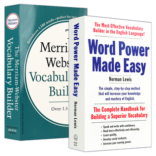word power made easy单词的力量+韦小绿韦氏字根词根词典Merriam Webster's Vocabulary Builder英文原版词汇英英字典小白小绿书