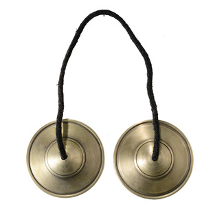 尼泊尔手工碰铃打击乐器青铜制作丁夏瑜伽用铃铛铃钹摆件