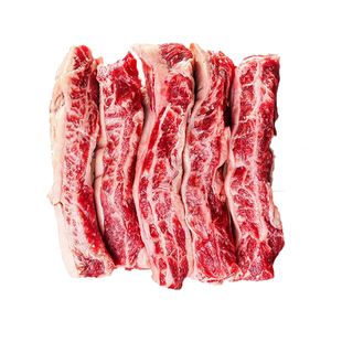 安格斯谷饲牛肋条雪花牛腩肉新鲜烧鸟烤肉食材进口商用批发生鲜