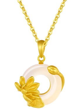 中国珠宝银项链生日礼物送女友