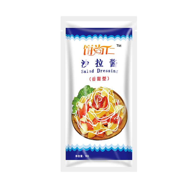 饼尚仁沙拉酱1kg*12袋汉堡寿司手抓饼酱整箱商用沙拉酱三明治专用