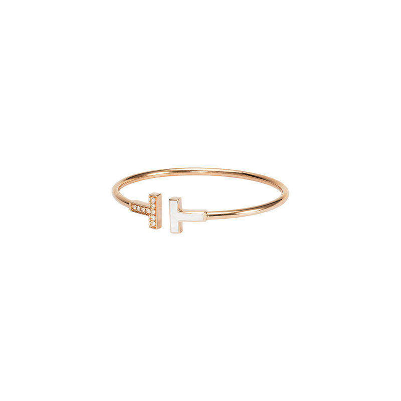 9.9新TIFFANY & CO.蒂芙尼 T1系列窄式玫瑰金女款手镯