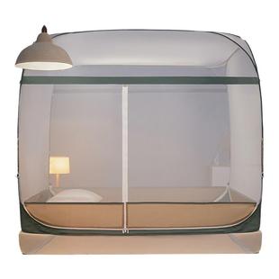 喜富锦蒙古包蚊帐2025新款A类无底T型免安装三开门全罩式双人家用