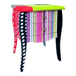 盖雅欧式美式客厅实木斗柜储物柜儿童卧室样板间床头柜简约收纳柜