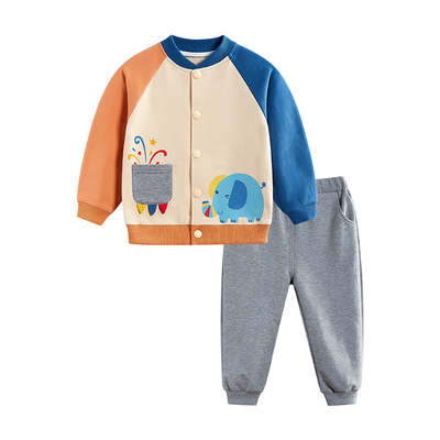 圆圆猫动物派对卫衣套装