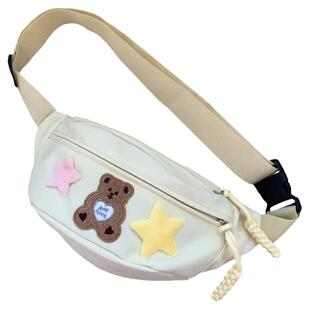 儿童斜挎包包女孩旅行小背包外出休闲腰包可爱洋气中大童胸包女童