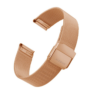 卡西欧原装钢带手表带 女款sheen系列SHE-4539/4540米兰编织网带