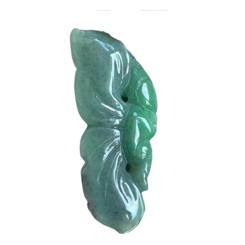 缅甸翡翠吊坠绿色小天使挂件吊坠
