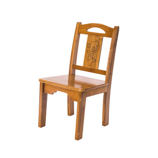 竹忆楠竹小椅子家用靠背椅实木儿童学习椅宝宝椅板凳小凳子简易