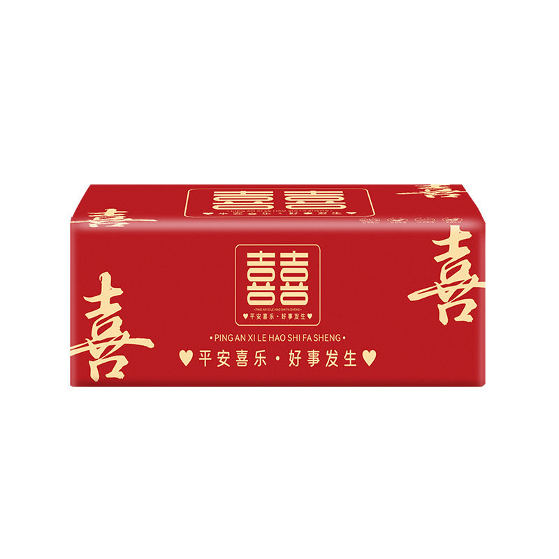 中国风经典大包结婚抽纸加厚装