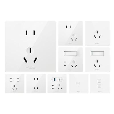 公牛G12暮雪白超薄哑光菱花白