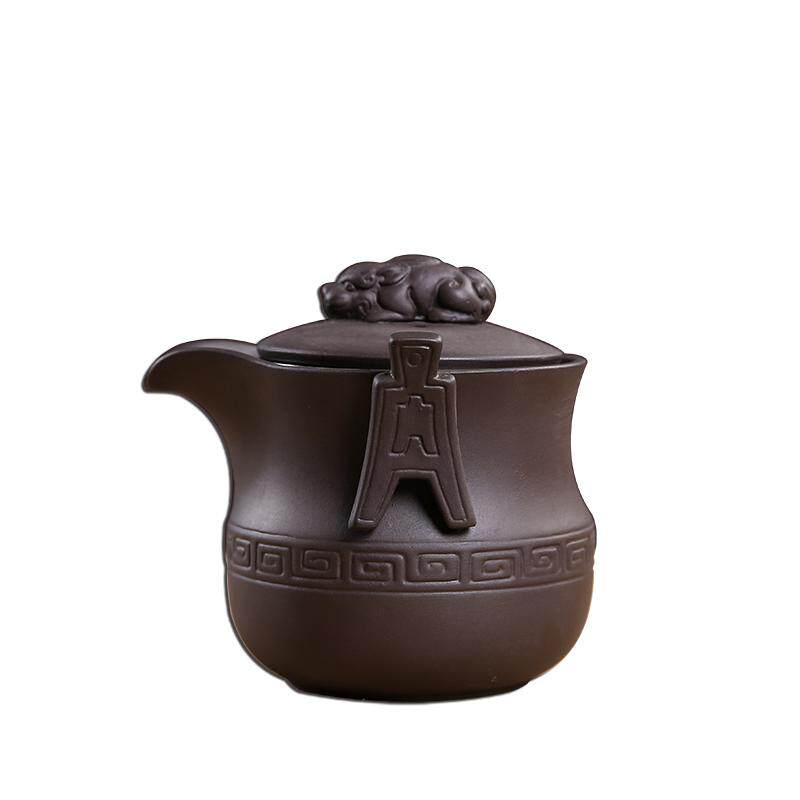 紫砂壶家用仿古原矿紫泥手工茶壶