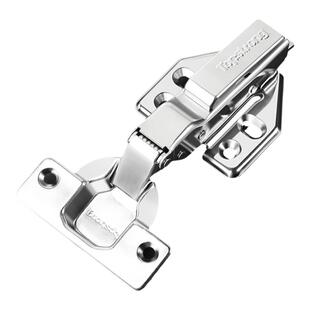 顶固铰链304不锈钢阻尼缓冲橱柜门折叠五金配件飞机弹簧烟斗合页