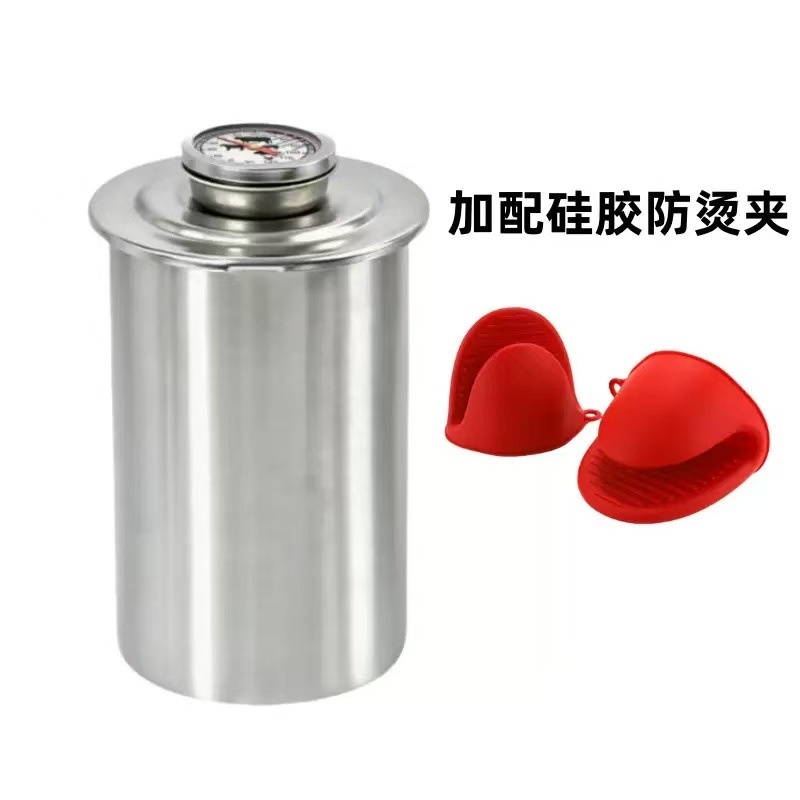 跨境爆款火腿机304大自带器煮肉温度计不锈钢火腿制作器蒸肉桶