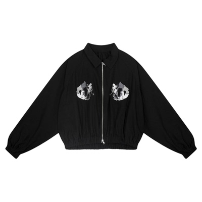 HARE外套男2026春季新款设计感刺绣宽松翻领长袖夹克服597850