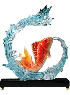 中式年年有余装饰摆件乔迁礼物