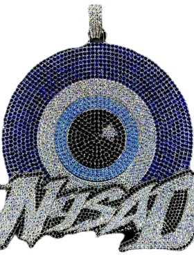 Mr.Bling私人定制圆盘吊坠古巴链