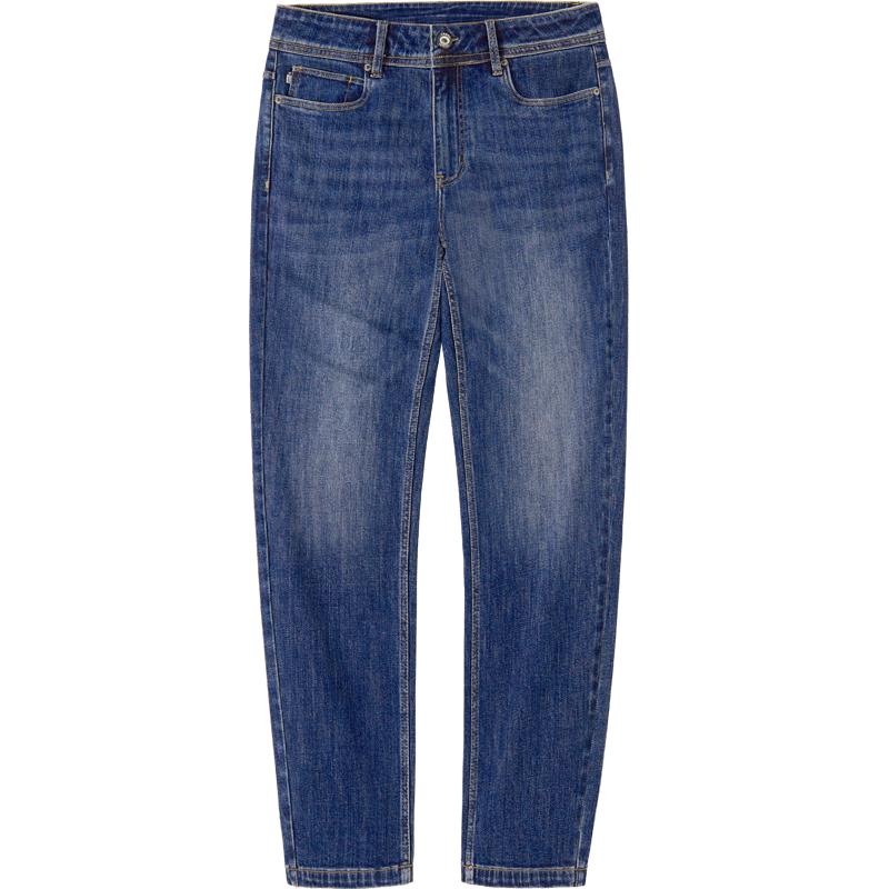 骆驼男装2025年新款莱卡弹力直筒牛仔裤棉感天竹纤维抑菌休闲长裤