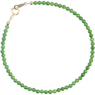 天然绿玉髓小珠子细手链女生轻奢小众精致设计闺蜜高级感玛瑙手串