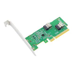 Linkreal SlimSAS转U.2 PCIe4.0转2口SFF-8654 4i NVMe扩展卡