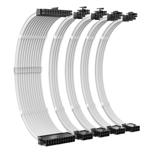 电脑电源延长线CPU主板24pin显卡供电8pin机箱全模组线定制线纯白