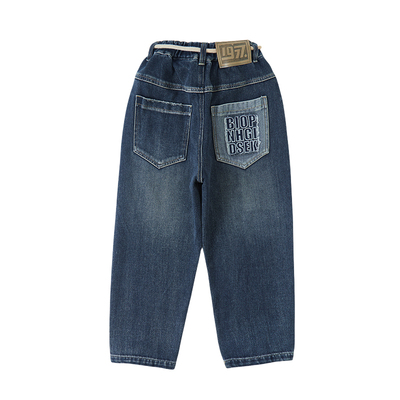 男童牛仔裤秋冬款2025新款儿童装