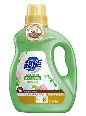 超能植沐悦色洗衣液6斤椰油护衣