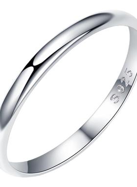 戴之梦情侣925纯银不掉色戒指