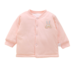 一岁宝宝冬装外套1新生婴儿冬上衣加厚纯棉a类婴幼儿女宝冬天棉服