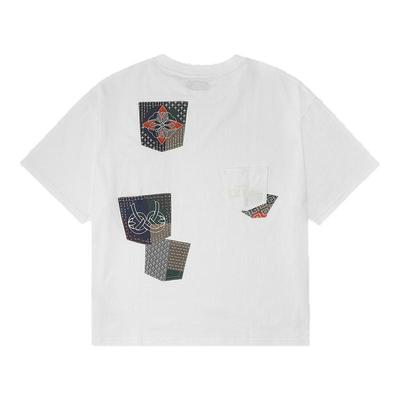 EVISU福神男士商标刺绣短袖T恤