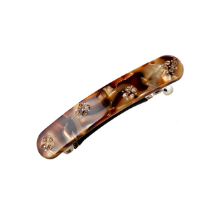 时尚半扎发小号发夹佩妮镶钻顶夹韩国版弹簧夹一字横夹发卡女气质