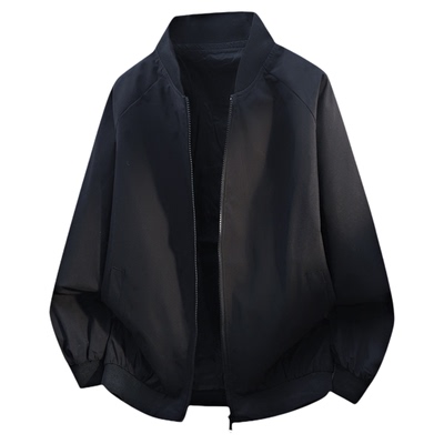 雪中飞SNOW FLYING美式休闲夹克男立领拉链飞行员宽松情侣外套