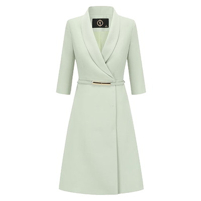 连衣裙藏青色主持人聚会宴会礼服