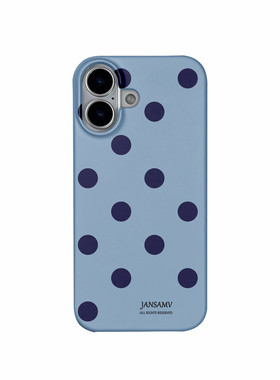 ins风格波点适用苹果17pro磁吸手机壳Iphone17air韩国菲林涂层12/13/14/15/16半包硬壳简约原创新款个性max