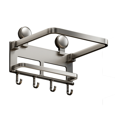 脸盆架免打孔太空铝可折叠壁挂式