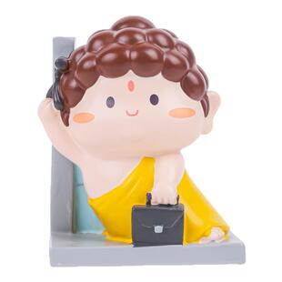 小佛祖上班记盲盒佛系手办公仔玩偶卧室桌面装饰工艺品摆件