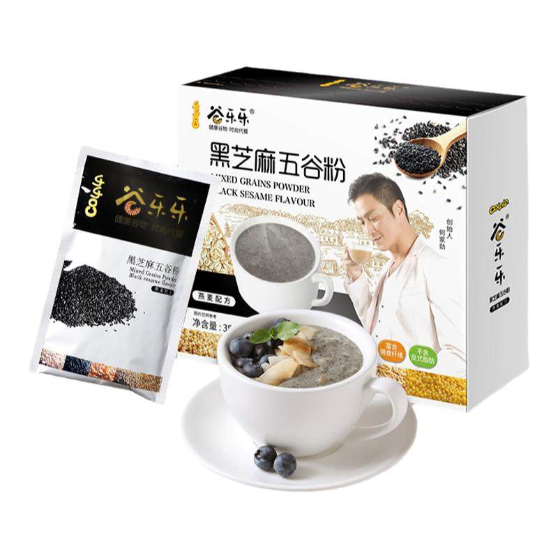 劲家庄黑芝麻糊粉早餐五谷杂粮营养粗粮健康独立小袋代餐粉