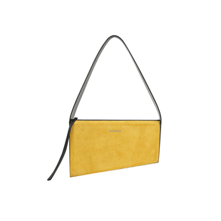 STARTOWN阶梯包2024新款反绒皮单肩女包包腋下包包女松弛感包包