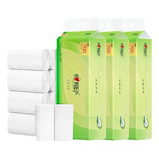 心相印茶语卷纸加厚4层无芯卫生纸家用实惠装厕纸解手纸孕婴可用