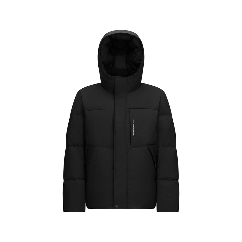 森马防风防泼水字母印花羽绒服男