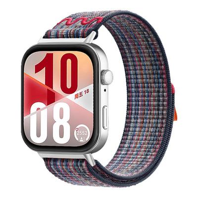 适用于华为Watch D2手表带新款山地纹编织尼龙表带HUAWEI智能运动时尚透气百搭原野绿男女通用手表配件替换带