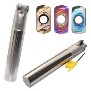 快进给铣刀杆EXN03R刀杆高效暴力开粗LNMU0303刀片双面铣刀20-25